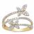 'Athalia' Diamond Butterfly Ring in 9K Gold 0.75cts