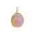 Kunzite Pendant in Gold Tone Sterling Silver 44.15cts 
