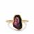 Watermelon Tourmaline Ring in Gold Plated Sterling Silver 2.70cts