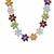 Zambian Amethyst Necklace with Multi-Gemstone in Sterling Silver 77.85cts