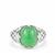 Szklary Chrysoprase Ring in Sterling Silver 4.96cts