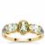 Aquaiba™ Beryl Ring with Diamond in 9K Gold 1.20cts
