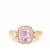 Lavender Spinel Ring with Diamonds in 18K Gold 2.35cts