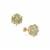 Wobito Snowflake Cut Prasiolite Earrings in 9K Gold 8.45cts