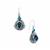 Labradorite Earrings with Sleeping Beauty Turquoise in Sterling Silver 8.60cts