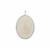 Rainbow Moonstone Pendant with White Topaz in Sterling Silver 76.80cts