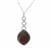 Cherry Orchard Agate Pendant Necklace in Sterling Silver 11.80cts