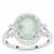 Gem-Jelly™ Aquaprase™ Ring with White Zircon in Sterling Silver 2.60cts
