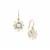 Hyalite Opal Earrings in 9K Gold 9.75cts