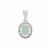 Gem-Jelly™ Aquaprase™ Pendant with Champagne Diamond in Sterling Silver 1.45cts