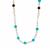 Type A Burmese Jadeite Necklace with Multi Gemstone in Gold Tone Sterling Silver Necklace 147.01ct