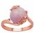 Kunzite Ring in Rose Gold Tone Sterling Silver 8.60cts
