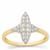 Argyle Diamonds Ring in 9K Gold 0.34cts