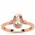 Morganite Ring with Natural Pink Diamond in 9K Rose Gold 1.10cts