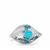 Turquoise Ring in Sterling Silver 1cts