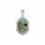 Aquaprase™, Aquaiba™ Beryl Pendant with White Zircon in Sterling Silver 8.55cts 