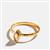Alessia Rose Quartz Gold Plated Ring