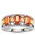 Loliondo Orange Kyanite Ring with Diamantina Citrine in Platinum Plated Sterling Silver 2.48cts