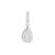Pear Solid Kama Charm in Sterling Silver