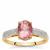Tajik Spinel Ring with Diamond in 18K Gold 1.90cts