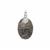 Feather Pyrite Pendant in Sterling Silver 20cts