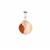 Nanhong Agate Pendant in Sterling Silver 15cts