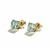 Aquamarine 9K Gold Earrings