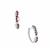 Red Garnet Earrings in Sterling Silver 0.90cts
