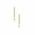 Kaori Cultured Pearl Earrings with White Zircon in Gold Plated Sterling Silver (9mm x 6mm)