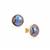 EYRIS BLUE PAUA Cultured Pearl Earrings in 9K Gold (10mm)