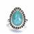 Larimar Ring in Sterling Silver 6cts