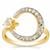 White Topaz Ring in Gold Plated Sterling Silver 0.90ct