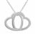 Heart Pendant Necklace in Sterling Silver