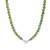 Type A Burmese Jadeite Necklace with White Topaz in Sterling Silver 210.21cts