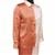 Destello 100% Polyester Satin Dual Panel Outwear Nightwear Pj Set (Choice of 2 Sizes) (Pink / Peach)