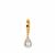 Kaori Freshwater Cultured Pearl Pendant in Gold Tone Sterling Silver (9x11mm)