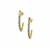 Seafoam Green Diamonds Earrings in 9K Gold 1cts