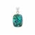 Chrysocolla Malachite Pendant in Sterling Silver 21cts