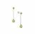 Jilin Peridot Earrings in Sterling Silver 2.90cts