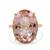 Teófilo Blush Pink Topaz Ring in 9K Gold 21cts