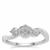 Diamond Ring in Sterling Silver 0.21ct