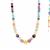 'Colours Of Fluorite' Graduated Necklace  in Sterling Silver 210cts