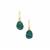 Chrysocolla Earrings in Gold Plated Sterling Silver 15cts