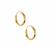 9K Gold Hoop Earrings 0.25g