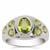 Jilin Peridot Ring in Sterling Silver 2.55cts