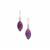 Nigerian Amethyst Earrings in Sterling Silver 19cts