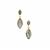 Labradorite Earrings in Gold Plated Sterling Silver 19.30cts