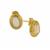 Australian  Opal Earrings in Gold Tone Sterling Silver 0.60cts
