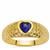 Blue Sapphire Ring in Vermeil 0.70cts