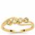 Natural Yellow Diamond Ring in 9K Gold 0.28ct
